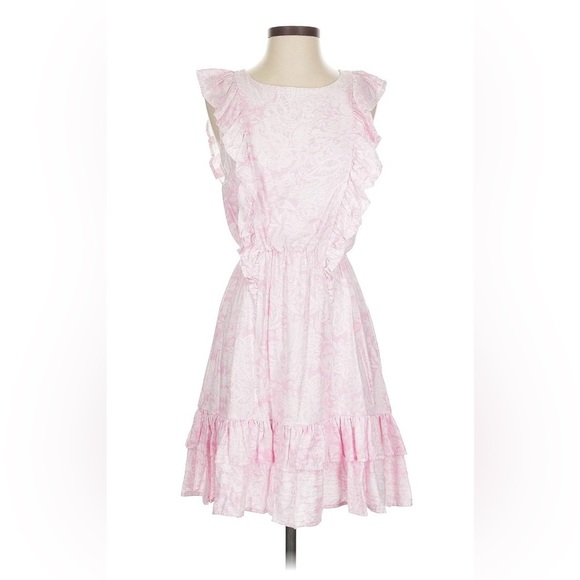 Aqua Dresses & Skirts - Aqua Light Pink Ruffle Mini Dress